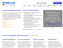 Tablet Screenshot of bellasolutions.com